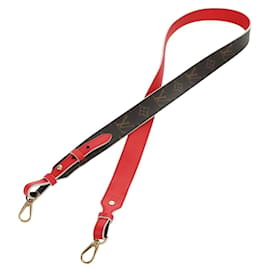 LOUIS VUITTON Bandoulière Monogram 41.7"" Rouge J02287 LV Auth 178051V