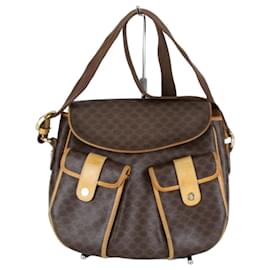 Borsa a tracolla Celine con motivo Macadam e taschino - Céline