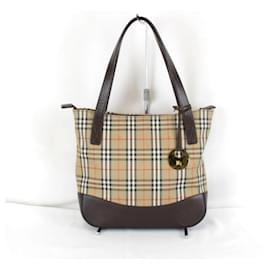 Borsa Tote Nova Check Shadow Horse di Burberry