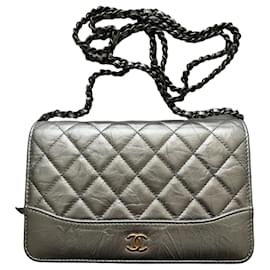 Chanel Wallet on Chain WOC Cuero Plateado