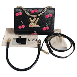 Louis Vuitton x murakami Epi Leather black Cherry Twist MM Bag