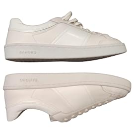 Sneakers in pelle bianca Sandro