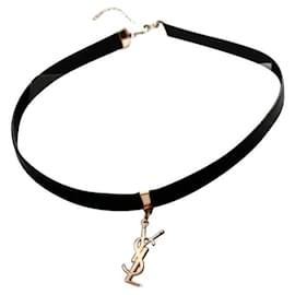 Yves Saint Laurent YSL Logo Choker Halskette