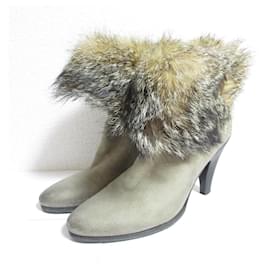 Botas de camurça Buttero e pele de raposa - Autre Marque