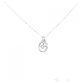 K10 White Gold Aquamarine Necklace - Autre Marque