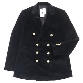 Autre Marque PT TORINO Velour Double Breasted Jacket