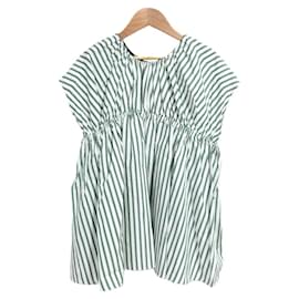 Autre Marque Blusa de seda y algodón a rayas Drawer