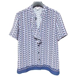 Autre Marque Blusa NARACAMICIE con volantes y paneles geométricos