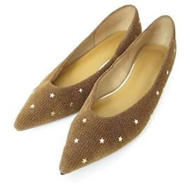 Le Talon Pointed Star Studs Samt-Flachschuhe - Autre Marque