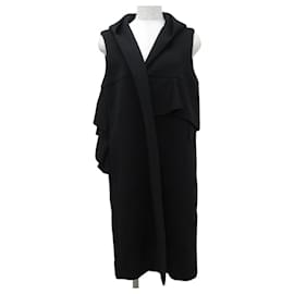 Autre Marque Gilet largo yori Asymmetry Frill Bonding