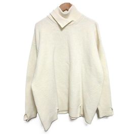 Autre Marque CULLNI Jersey de punto con cuello alto doble y abertura
