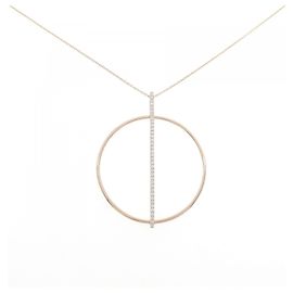 Autre Marque Au750 Roségold Diamant-Halskette
