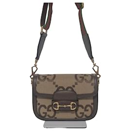 Borsa a tracolla Gucci Horsebit 1955 piccola in tela GG Supreme
