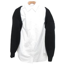 Autre Marque Blusa de punto de manga larga con capas Alexander Wang
