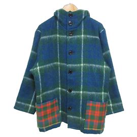 Autre Marque Abrigo de lana a cuadros vintage Yohji Yamamoto