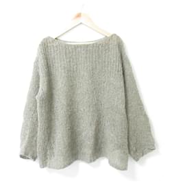Autre Marque Liesse Mohair-Strickpullover mit Boot Ausschnitt