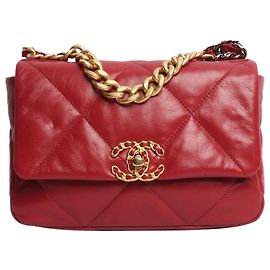 Chanel Borsa a tracolla trapuntata in agnello rosso 2022 19