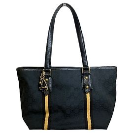 Gucci GG Canvas Leder Tote Bag