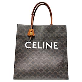 Sac cabas Celine en PVC marron - Céline