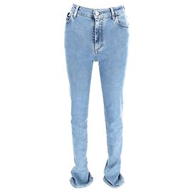 Los vaqueros largos The Attico en denim azul claro