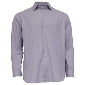 Camisa de botones Armani Collezioni en algodón morado