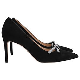 Stilettos Stuart Weitzman SW Bow 85mm en ante negro