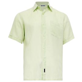 Ermenegildo Zegna Camisa Zegna de Colarinho Camp Oasi em Linho Verde