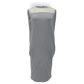 Vestido shift cape Sospiro en triacetato azul claro Max Mara