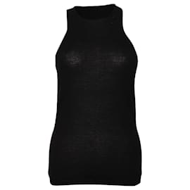 Tom Ford Racer Back Top aus schwarzem Kaschmir