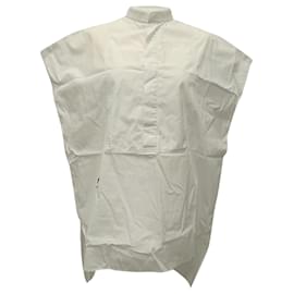 Blusa sin mangas Dior Bee en algodón blanco bordado