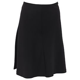 Falda a la rodilla Theory en lana negra