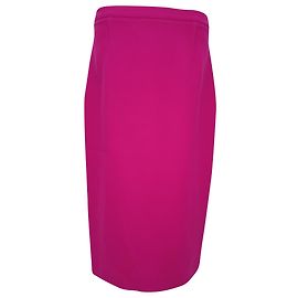 Gonna a matita midi Roland Mouret in lana rosa
