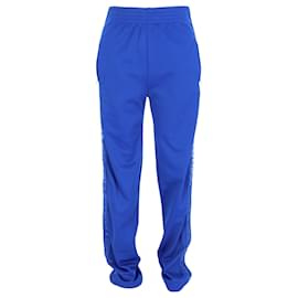 Pantaloni sportivi Givenchy Logo Tape Detailed in blu, poliestere