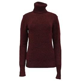 Burberry Brit Rollkragenpullover aus roter Wolle