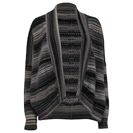 Zadig & Voltaire Tanya Strickjacke mit offenem Front aus mehrfarbiger Wolle