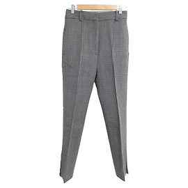 Autre Marque Pantaloni a quadri a vita alta con spacco laterale Khaite