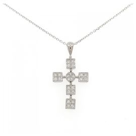 Autre Marque Collana con Croce di Diamanti Au750