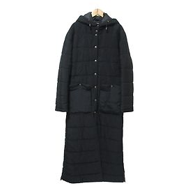 Abrigo largo acolchado con capucha Emporio Armani