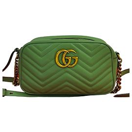 Borsa a tracolla in pelle Gucci GG Marmont