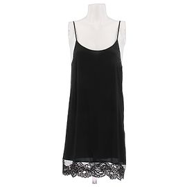 Vestido lencero Gucci de seda negro