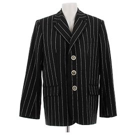 Marni Schwarzes gestreiftes Blazer- und Shorts-Set