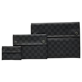 Louis Vuitton Damier Graphite Alpha Triple Pouch Set
