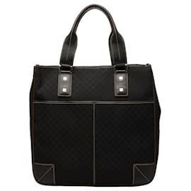 Borsa Celine Macadam in tela nera e pelle - Céline