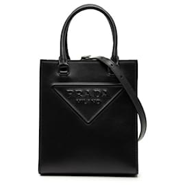 Mini borsa a mano con logo Triangle Prada