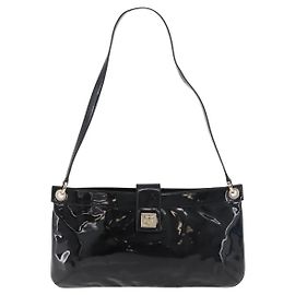 Salvatore Ferragamo Gancini in pelle vernita