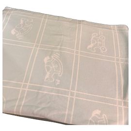 Hermès Baby Blanket with Rocking Horse Motif