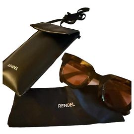 Autre Marque Gafas de sol carey con lentes naranja