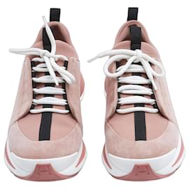 Hermès Basket Just Rose EU39.5 Pink Suede and Jersey Sneakers UK6 US8.5 Hermes
