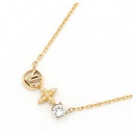 Collana con pendente in metallo dorato Louis Vuitton