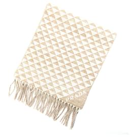 Estola de lana y cachemira beige Prada